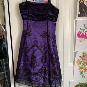 Morgan and Co. sparkle purple dress size 3/4